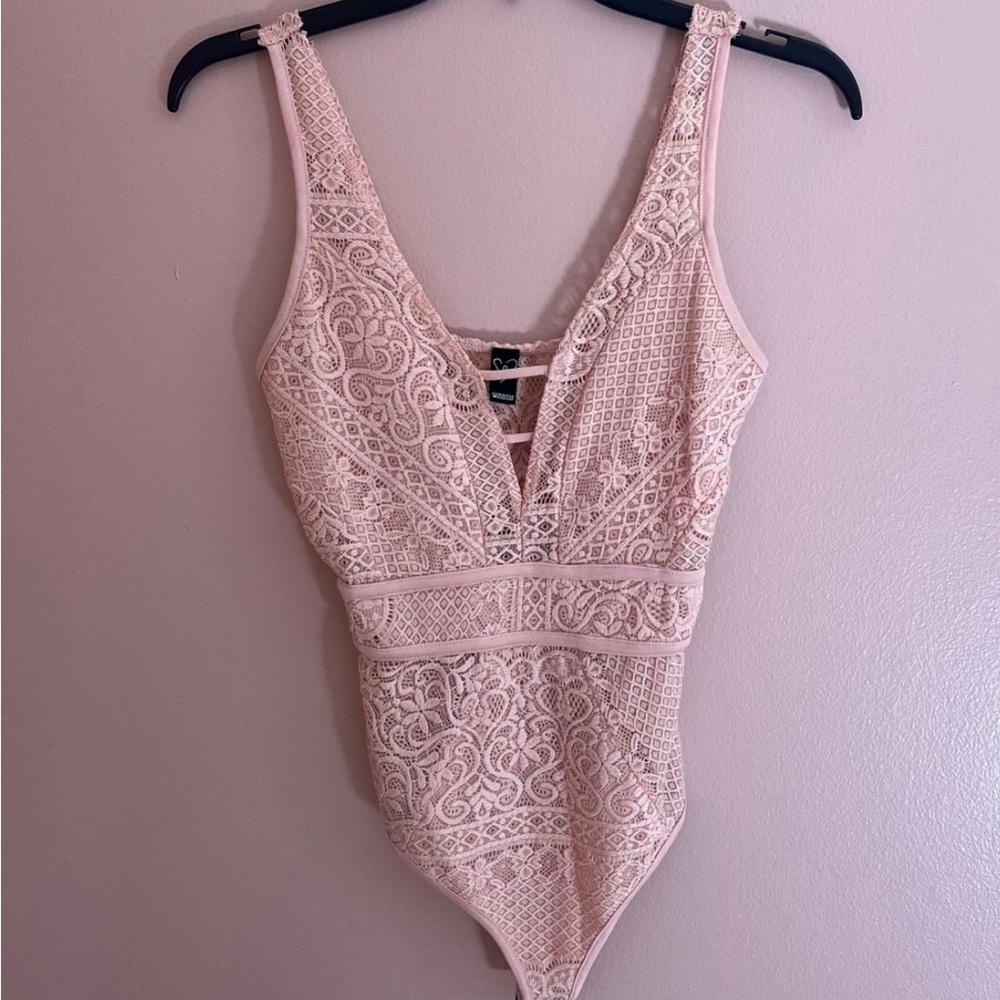 Lace Pink Bodysuit